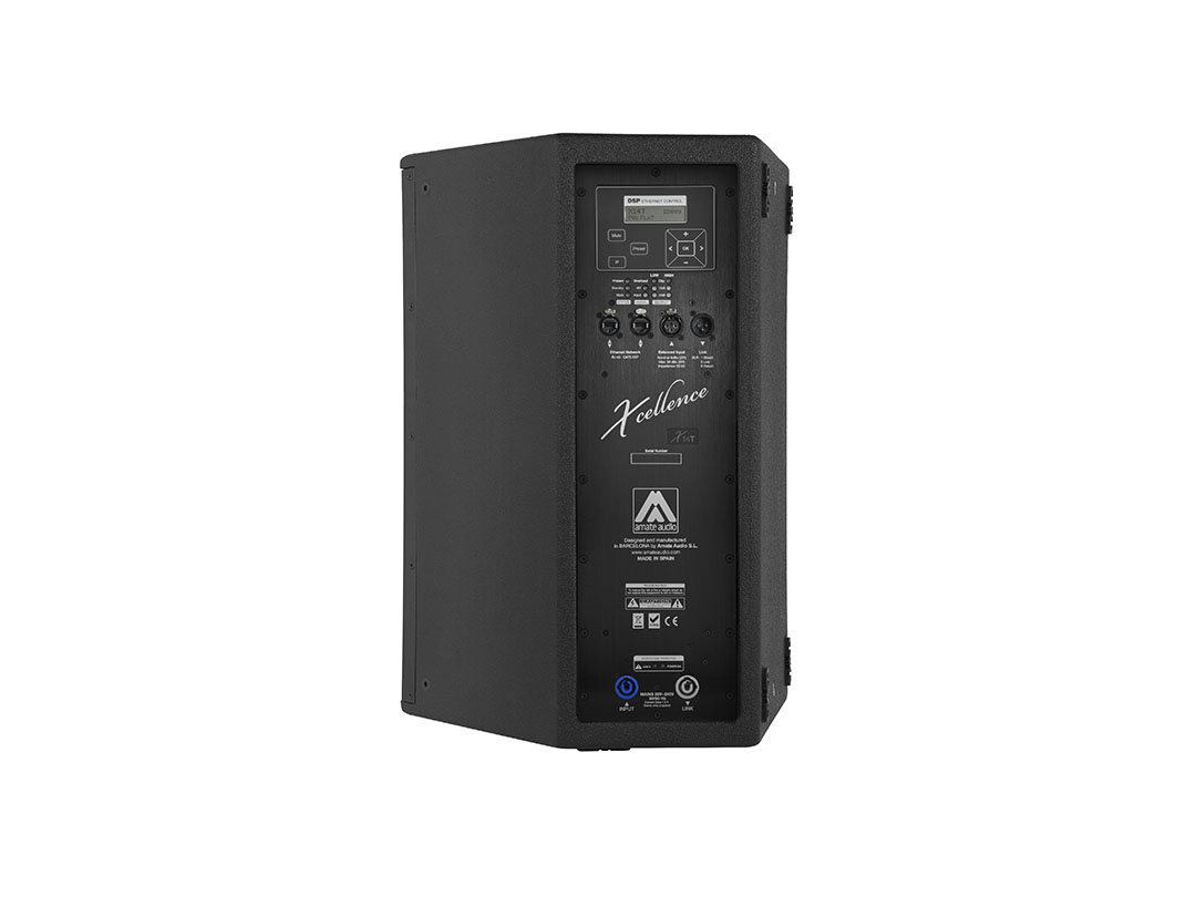 enceinte de retour amate audi x14t vue arriere Location enceinte retour de scène amate audio x14t