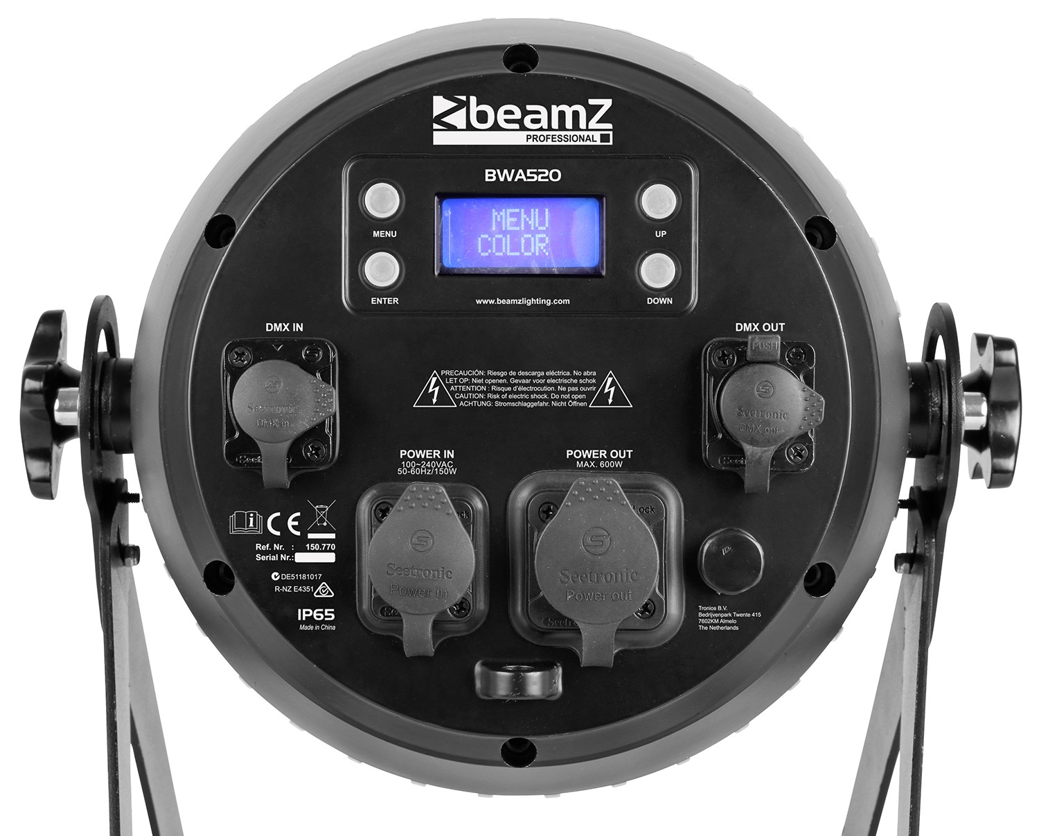 bwa520_beamz_vue_arrierer projecteur led bwa520 ip65